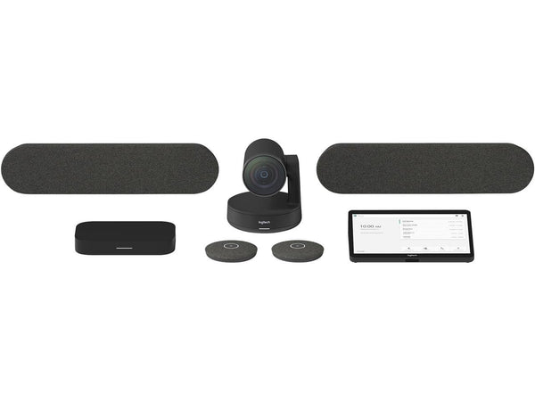 Logitech Large Google Meet Rooms with Tap + Rally Plus + Meet Compute - Video