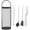 Sunnydaze 4-Piece Fireplace Tool Set with Stand - Indoor Hearth Accessories - Brand New