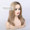 BLONDE UNICORN SHOULDER LENGTH STRAIGHT HAIR WIG :FIBER & REMY HUMAN HAIR - Like New