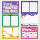 Timetome Magic Grooved Writing Practice Books Reusable 3D Groove Handwriting - Brand New