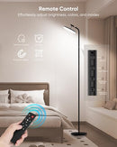 RUNBARRY LED FLOOR LAMP 36W STANDING LAMP WITH REMOTE TOUCH CONTROL - BLACK - Like New