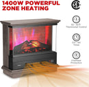 TURBRO Firelake 27 in. WiFi Electric Fireplace Heater 1400W - Gray Wash Like New