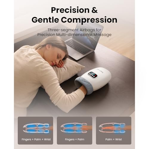 Bob and Brad Hand Massager Heat Compression FSA HSA Eligible H60 - White - Like New