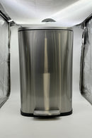 iTouchless SoftStep 13.2 Gallon Trash Can Odor Filter System PC13RSS - SILVER - Like New