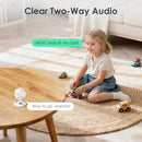 YOTON INDOOR SECURITY CAMERA 2.4GHZ 2PCS BABY MONITOR PET CAMERA - WHITE - Like New