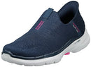 Skechers women's Hands Free Slip-ins Go Walk 6-Fabulous View Sneakers NAVY WIDE - Brand New