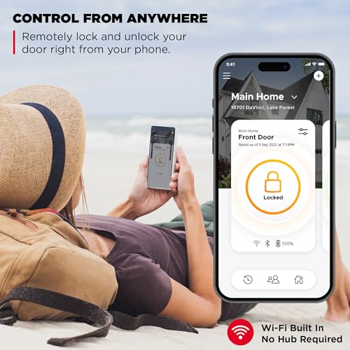 KWIKSET HALO SMART LOCK WI-FI REPLACEMENT DEADBOLT APP/KEYPAD/KEY 99380-001 - Like New