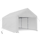 CECAROL C03 10X20FT HEAVY DUTY CARPORT 180G HEAT-SEALING ALL WEATHERTARP - WHITE - Like New