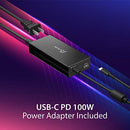 J5CREATE USB TYPE C DOCKING STATION WITH 100W PD CHARGER JCD543P - BLACK/GRAY - Like New
