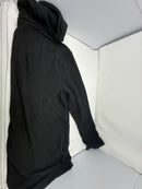 BLUE ICE MEN'S WAFFLE KNIT PULLOVER SWEATER HOODIE - SIZE: MEN XL - BLACK - Brand New