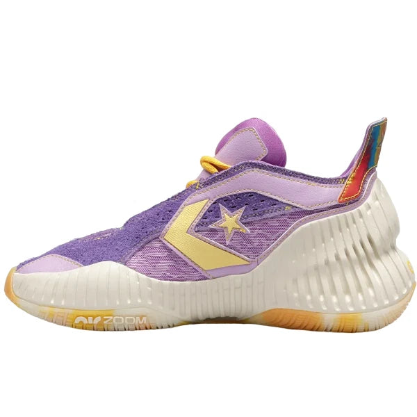 CONVERSE ALL STAR BB CX MID JELLY BASKETBALL SHOES - 8.5 - PURPLE/YELLOW/WHITE - Like New