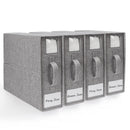 DELLAN BED SHEET ORGANIZER, ELAN CLOSET ORGANIZERS AND STORAGE (4 PACK) - GRAY - Like New