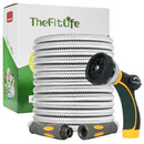 TheFitLife Flexible Metal Garden Hose - 25 FT (STEEL) - Like New