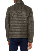 150XN796 TOMMY HILFIGER MENS EMBROIDERED LOGO PUFFER JACKET SIZE 3XL OLIVE - Like New