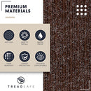 TREADSAFE 8" X 30" (15 Pack) Non-Slip Carpet Stair Treads - BROWN - Like New