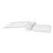 UNIVERSAL ECONOMY D-RING VINYL VIEW BINDER, 2-INCH CAPACITY, WHITE - WHITE - Brand New