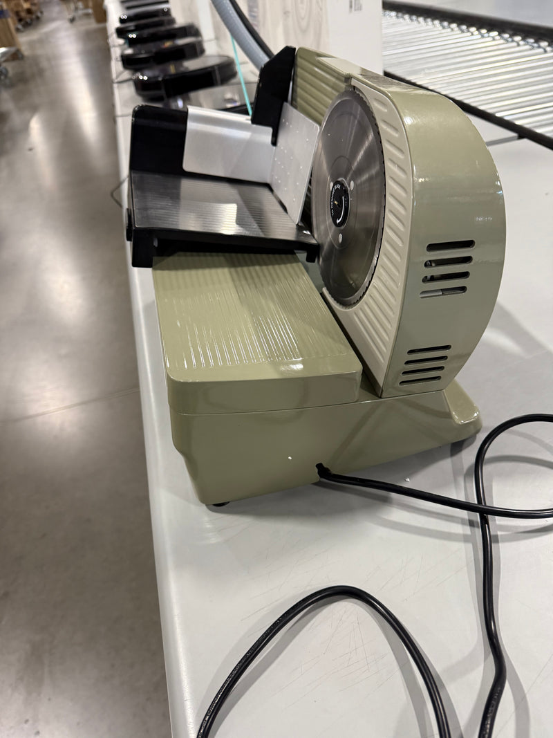 CHEF'S CHOICE 609A ELECTRIC MEAT SLICER STAINLESS STEEL BLADE FEATURES 7" GREEN - Like New