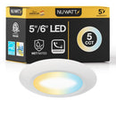 NUWATT 5/6" Flush Mount Ceiling Light LED Can Light Replacement 1100 Lumens - Brand New