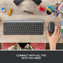 Logitech MK470 Slim Wireless Keyboard and Mouse Combo Modern Compact Layout - Like New