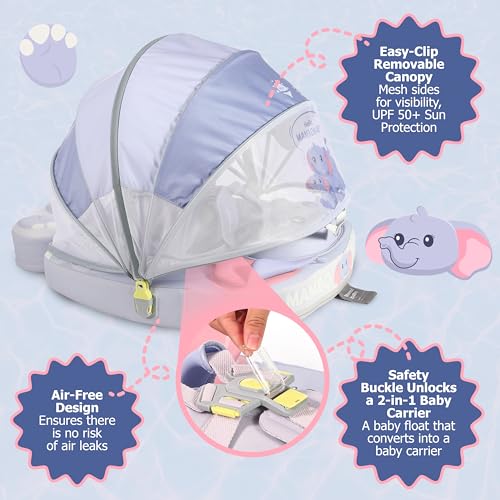Mambo Baby Innovative Explorer Baby Floaties Angel B503-148-W-Z - BLUE - Brand New