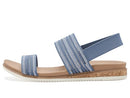 114704 Skechers Bobs Women's DESERT KISS LOW-BREEZY STRIPE SIZE 11 NAVY - Brand New