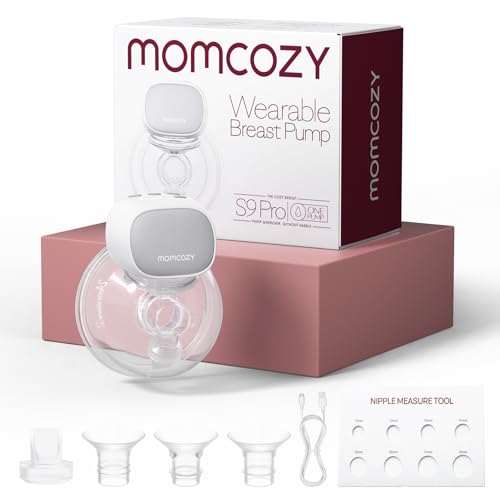 Momcozy S9 PRO Wearable Breast Pump, LED, Double Electric, 24MM, 1-Pack - Gray - Like New