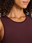 REEBOK WOMEN'S MASTERMIND MEDIUM IMPACT BRA TANK, SIZE WOMEN L - FUDGE - Brand New