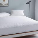 REAKS KING SIZE BED WATERPROOF MATTRESS PROTECTOR-COOLING MATTRESS COVER WHITE - Brand New