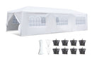 SERENELIFE POP UP CANOPY TENT 10X30 PORTABLE COMMERCIAL INSTANT SHELTER - WHITE - Like New