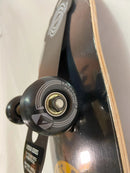 KRYPTONICS SKATEBOARD 31" STAR SERIES 8 PLY DOUBLE KICKTAIL DECK TRUCKS - BLACK - Like New
