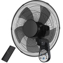 MIRDRED WALL MOUNT FAN 16" 5 BLADES 5 SPEEDS WALL 90 DEGREE 8 HOUR TF011 - BLACK - Like New