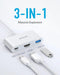 Anker USB C Hub PowerExpand 3-in-1 USB 4K HDMI 100W Power Delivery A8339 - White Like New