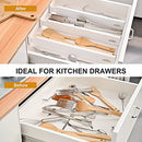 MUNANGO NATURAL LIFE Bamboo Drawer Dividers 6 Pack Kitchen Drawer Organizer - Like New