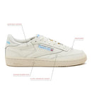 Reebok Club C 85 Vintage Chalk/Alabaster/Sky Blue, Size 10.5 - Like New