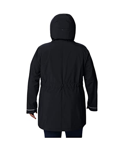 2034761 COLUMBIA WOMEN'S HERE AND THERE TRENCH II JACKET BLACK SMALL - Brand New