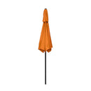 ASTELA ASTELLA 9-FT STEEL ORANGE PUSH-BUTTON TILT MARKET PATIO UMBRELLA - ORANGE - Like New