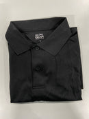 KICK START GEAR MEN MOISTURE WICKING PIQUE POLO SHIRT - SIZE: SMALL - BLACK - Brand New