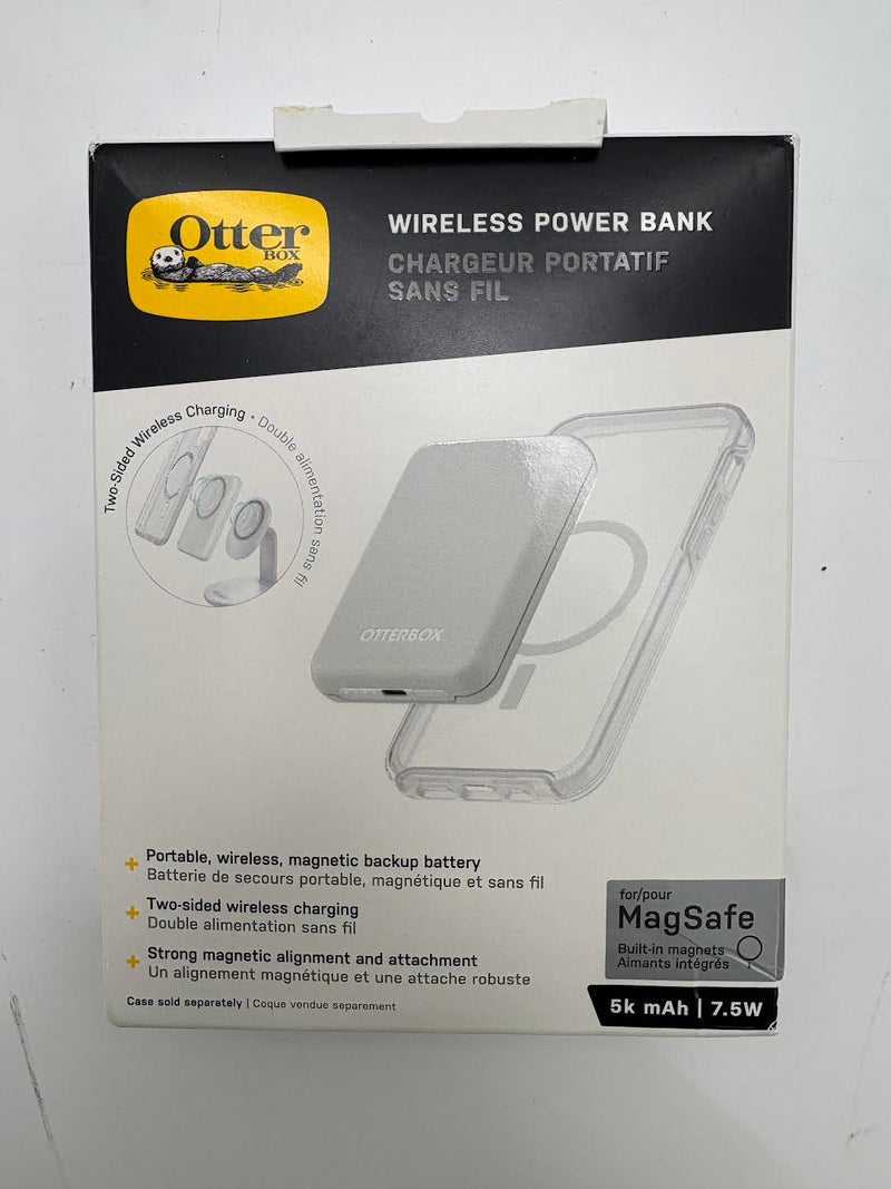 OTTERBOX WIRELESS POWER BANK FOR MAGSAFE 5000MAH - 7.5W - WHITE - Like New