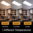 UltraLux 2x4 Surface Mount Slim LED Panel Dimmable 3CCT Matte White 2Pk - Brand New