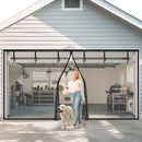Garage Door Screen for 1 Car, 2 Car Garage, Magnetic Closure Heavy Duty Weighted - Like New