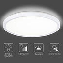 Navaris LED Flush Mount Ceiling Light 16.5" Diameter 5000K Daylight 22W - NEW - Brand New