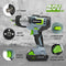 WORKPRO 20V CORDLESS IMPACT WRENCH 2.0AH BATTERY, BELT CLIP FOR CARRYING GRAY - Like New