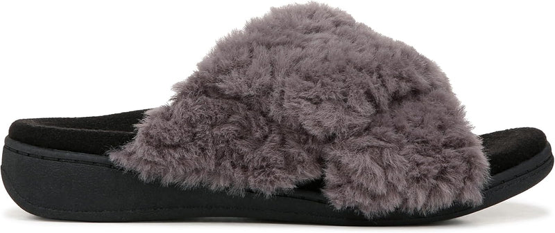 VIONIC WOMEN'S RELAX II SLIDES MARY JANE FLAT CHARCOAL GREY Size 11 - Like New