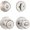 KWIKSET 690T-15S KNOBSET COMBO PACK - SILVER - SILVER - Brand New