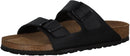 BIRKENSTOCK WOMEN'S GRANADA SOFT FOOTBED LEATHER SANDAL - MEN 6 WOMEN 8 - BLACK - Like New