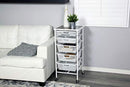ORIGAMI 5 TIER MESH DRAWERS ROLLING CART CRAFT SMALL DESK DFS-05-BLACK - BLACK - Like New