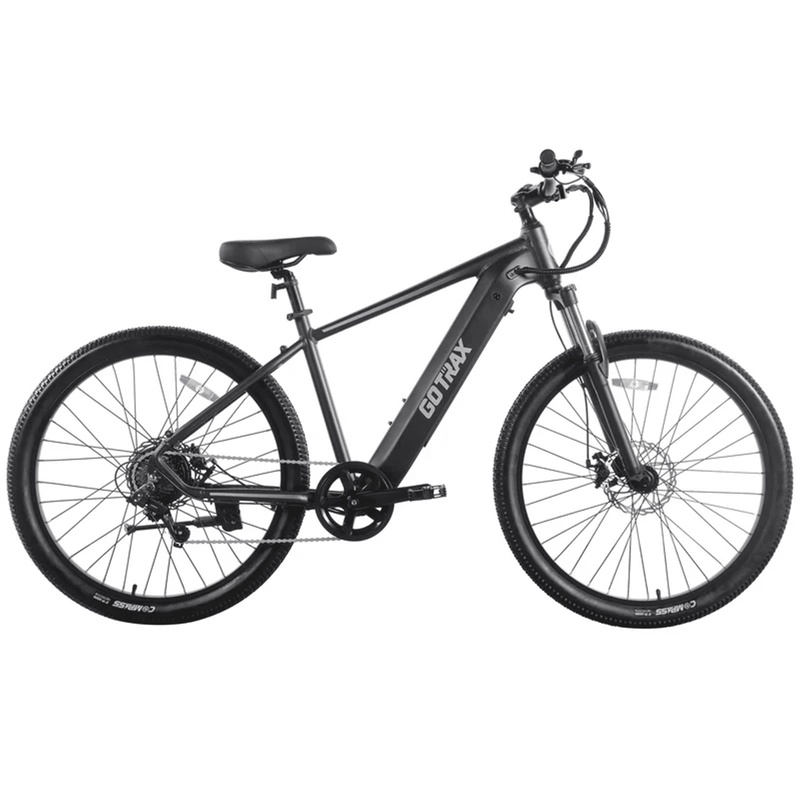 GOTRAX APPROACH 27.5" STEP OVER ELECTRIC MOUNTAIN ADULT BIKE, BLACK - Brand New