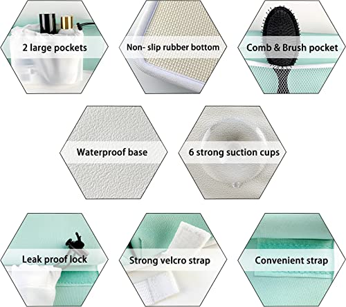 WOZEYO BATH KNEELER & ELBOW REST Pad Set 1.5 INCH BB268-G - LIGHT GREEN - Like New