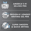 PILOT G2 PREMIUM GEL ROLLER PENS 0.7 POINT SMOOTH PENS BLACK PACK OF 12 BLACK - Brand New