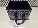 DURASACK GROCERY TOTE ALL-PURPOSE COLLAPSIBLE TOTES - DARK BLUE GEOMETRIC - Like New
